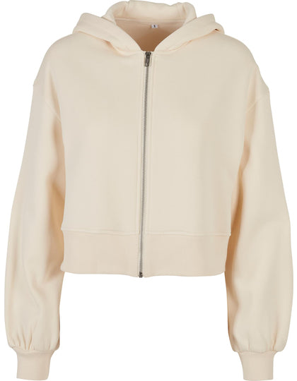 Ladies Short Oversized Zip Jacket
