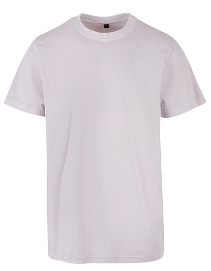 Acid Washed Round Neck Tee