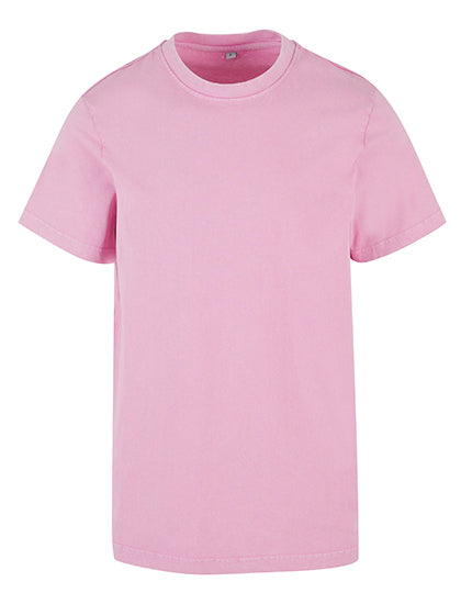Acid Washed Round Neck Tee