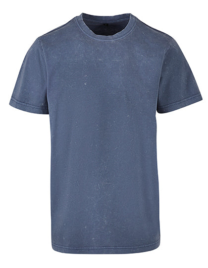 Acid Washed Round Neck Tee