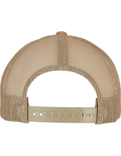 Suede Leather Trucker Cap