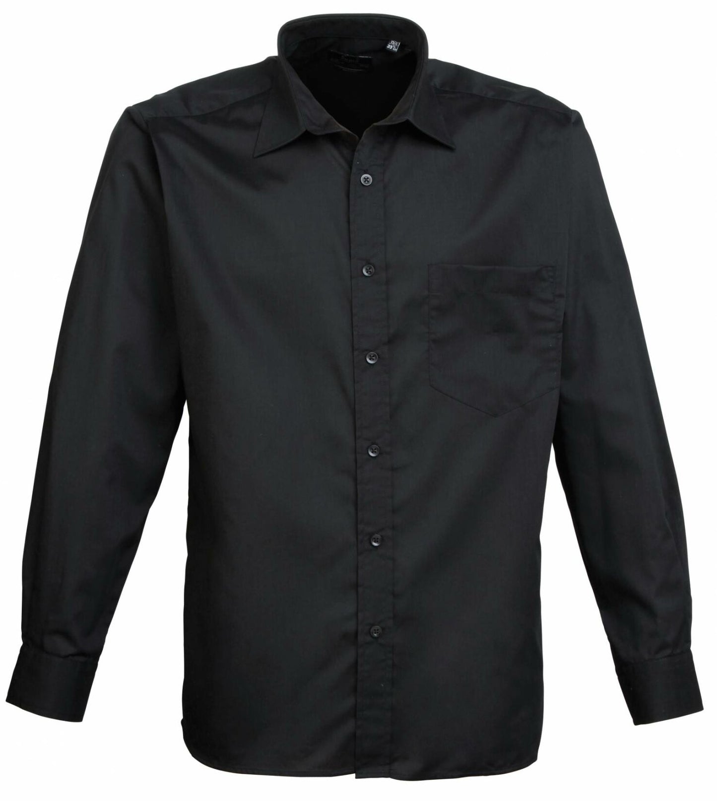 Poplin Long Sleeve Shirt (Schwarz/weiß/Grautöne)