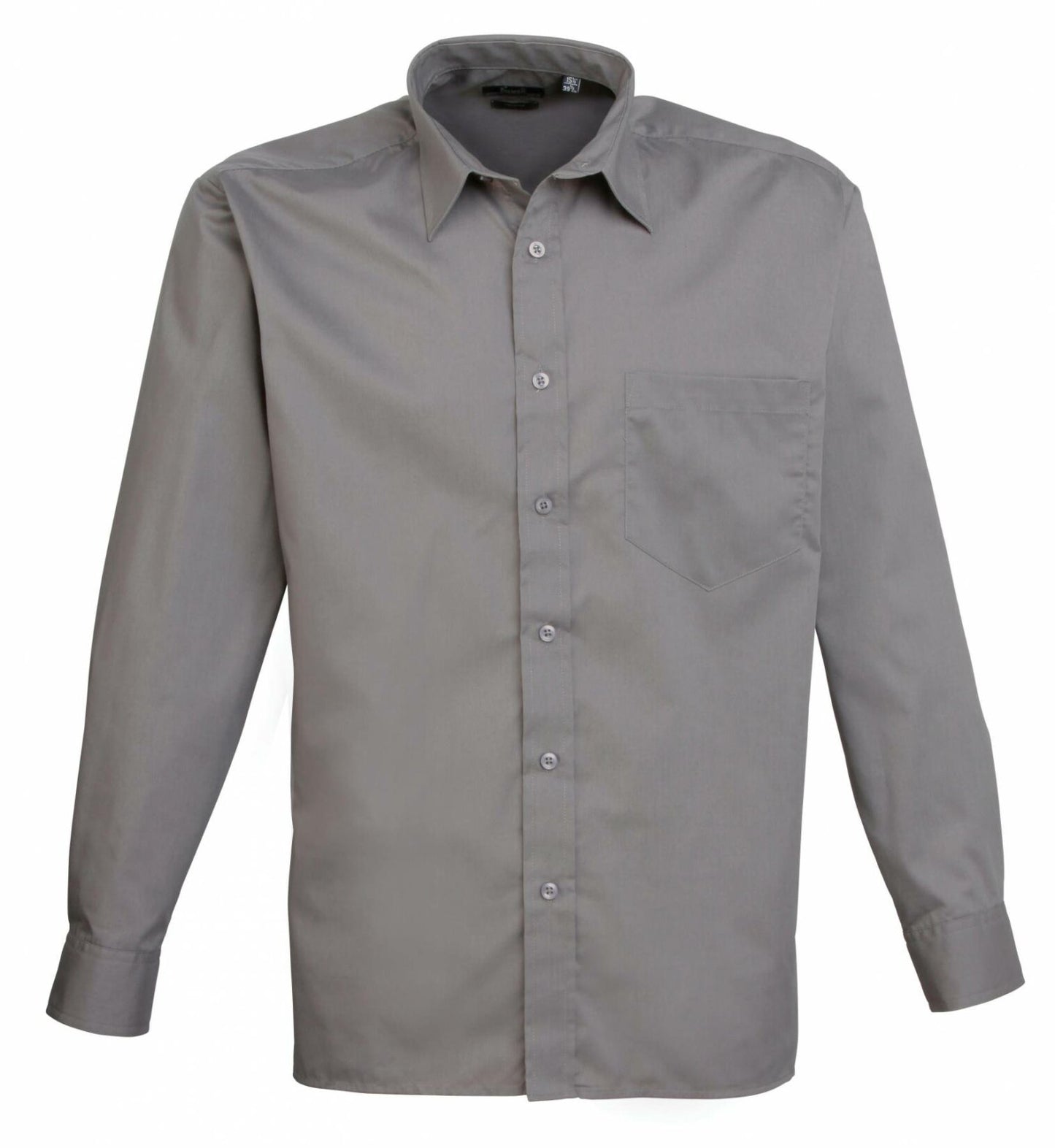 Poplin Long Sleeve Shirt (Schwarz/weiß/Grautöne)