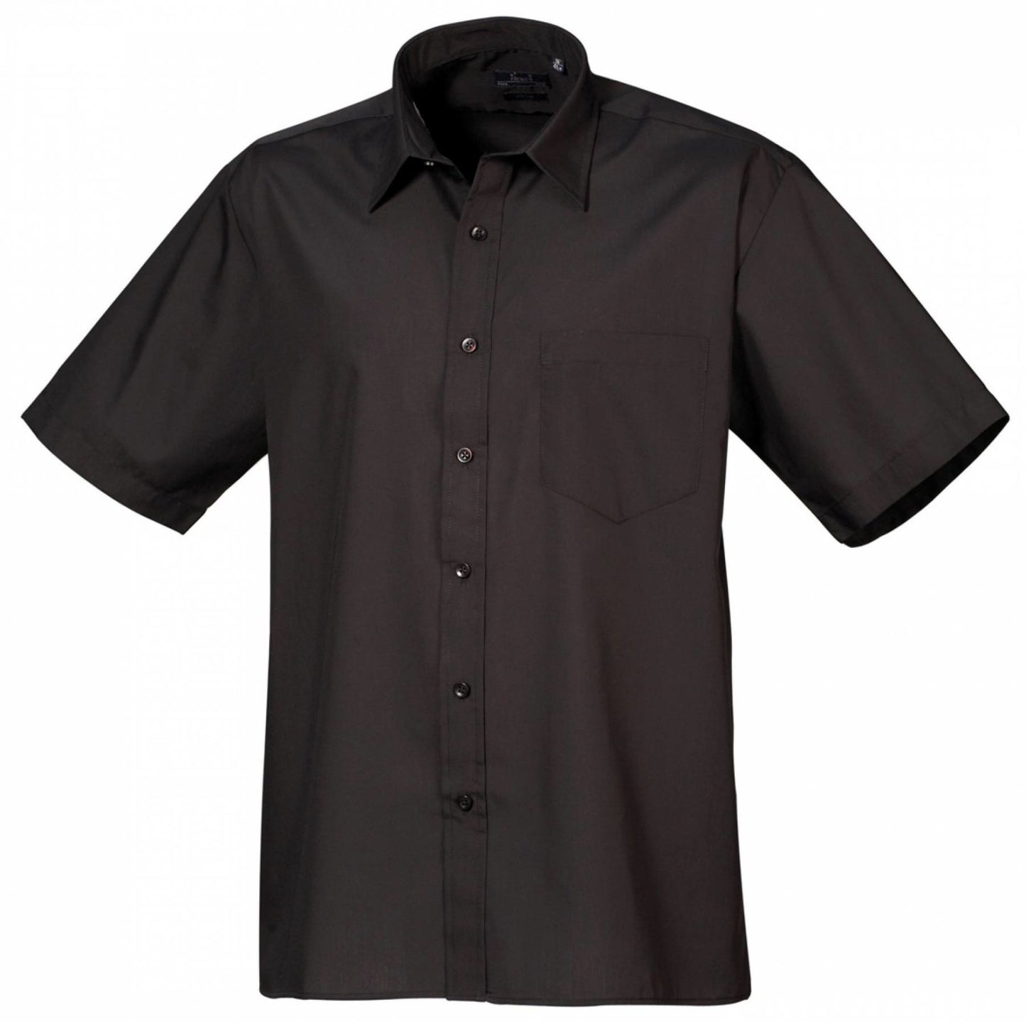 Poplin Short Sleeve Shirt (Schw/Weiß/Grautöne)