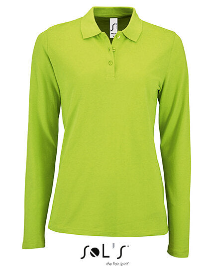 Women`s Long-Sleeve Piqué Polo Shirt Perfect