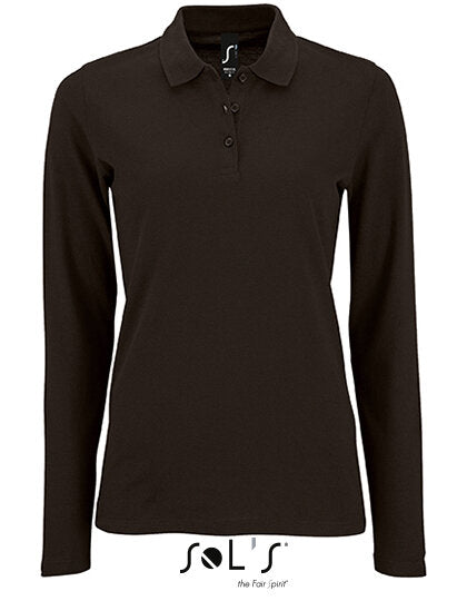 Women`s Long-Sleeve Piqué Polo Shirt Perfect