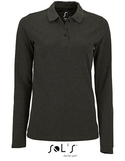 Women`s Long-Sleeve Piqué Polo Shirt Perfect