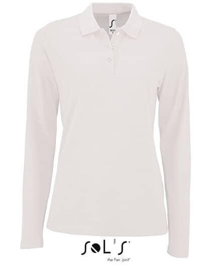 Women`s Long-Sleeve Piqué Polo Shirt Perfect