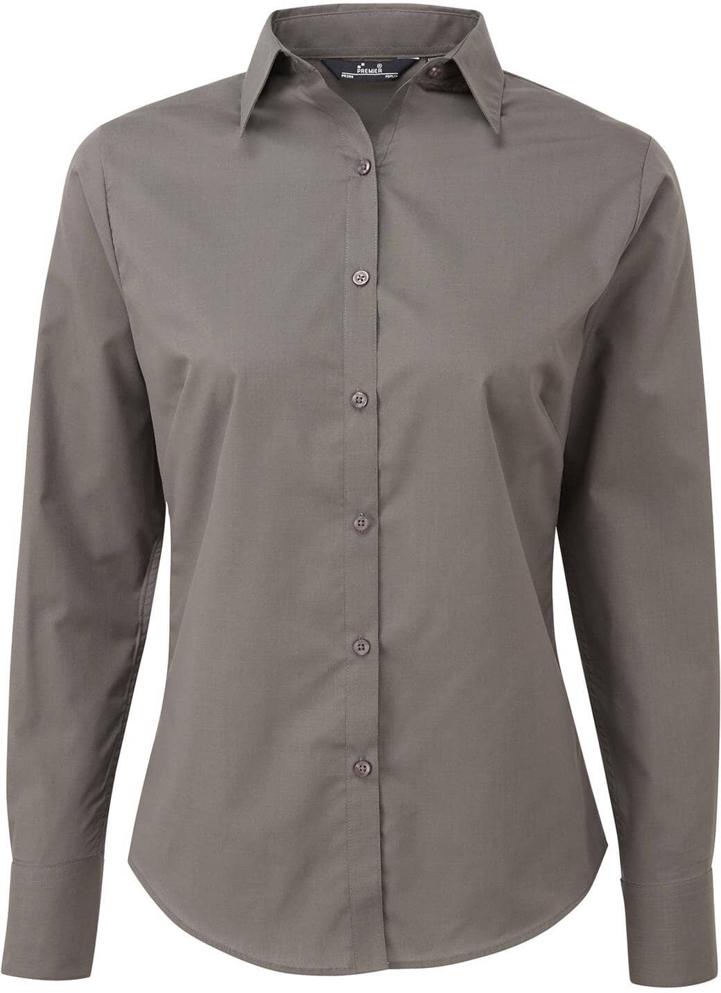 Women´s Poplin Long Sleeve Blouse XXS-2XL