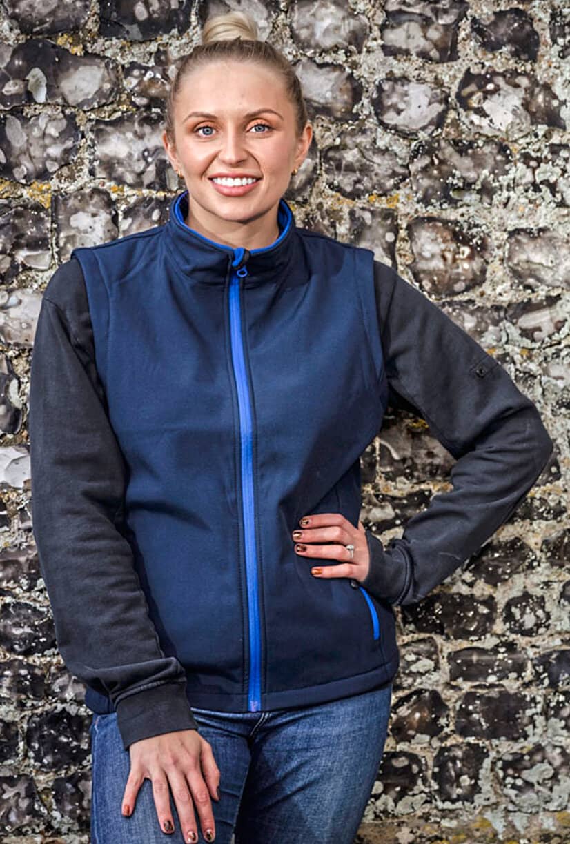 Ladies` Printable Soft Shell Bodywarmer