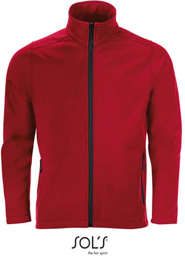 Men`s Softshell Zip Jacket Race