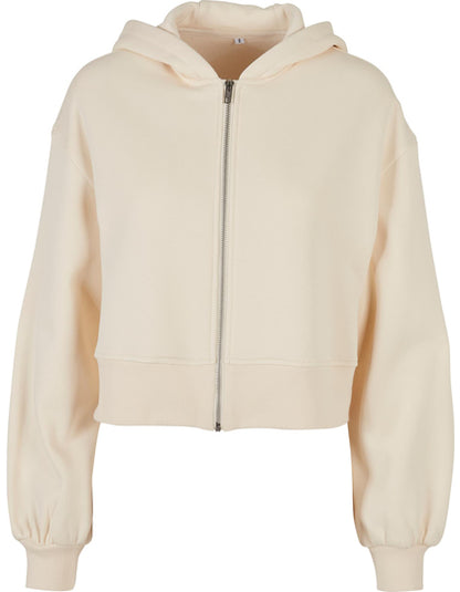 Ladies Short Oversized Zip Jacket
