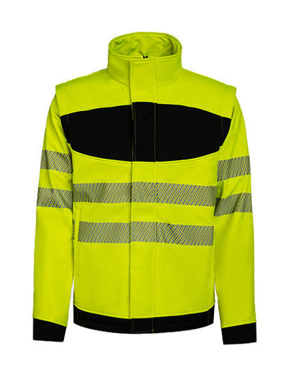 EOS Hi-Vis Workwear Softshell Jacket With Printing Area