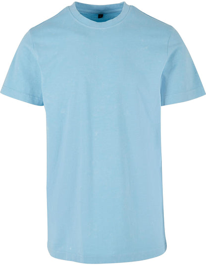Acid Washed Round Neck Tee