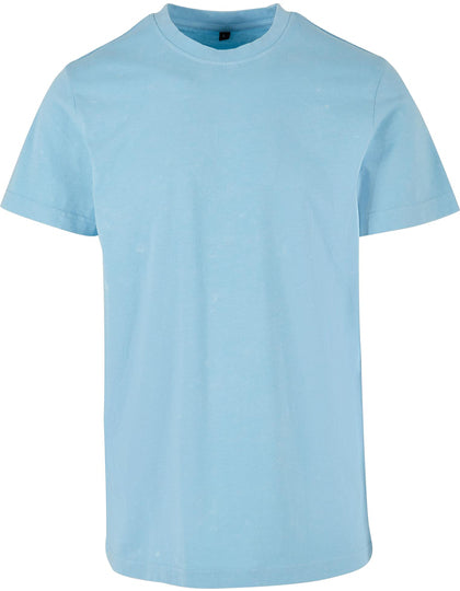Acid Washed Round Neck Tee
