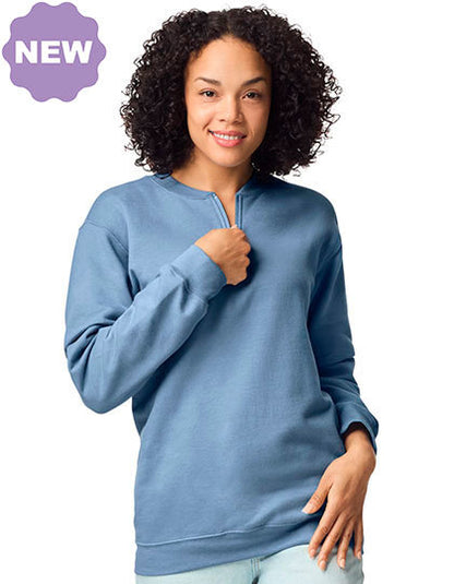 Softstyle® Midweight Adult Fleece 1/4 Zip Sweatshirt