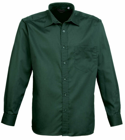 Poplin Long Sleeve Shirt (Schwarz/weiß/Grautöne)
