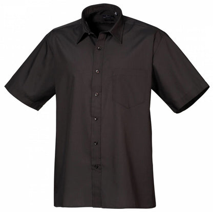 Poplin Short Sleeve Shirt (Schw/Weiß/Grautöne)