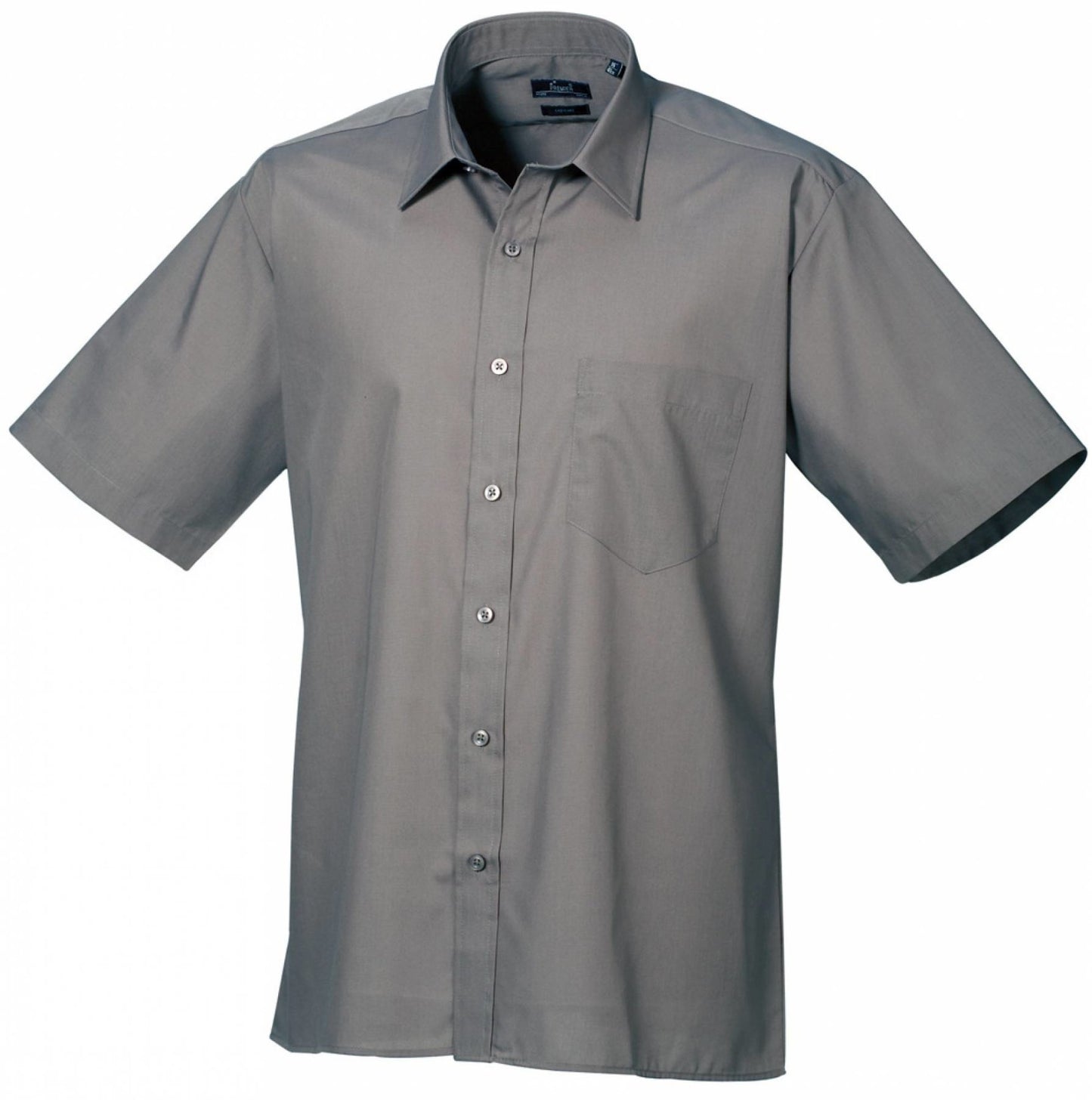 Poplin Short Sleeve Shirt (Schw/Weiß/Grautöne)