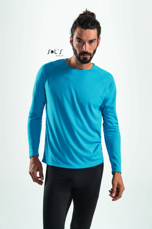 Men`s Long-Sleeve Sports T-Shirt Sporty