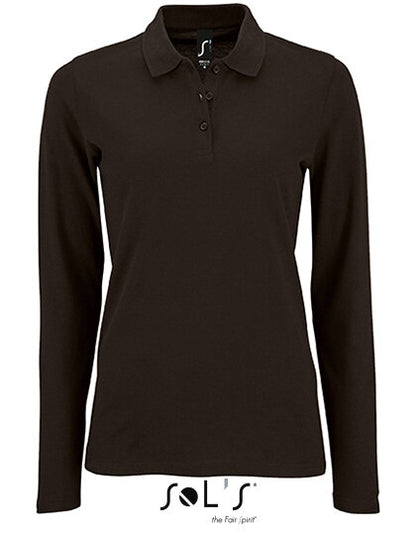 Women`s Long-Sleeve Piqué Polo Shirt Perfect