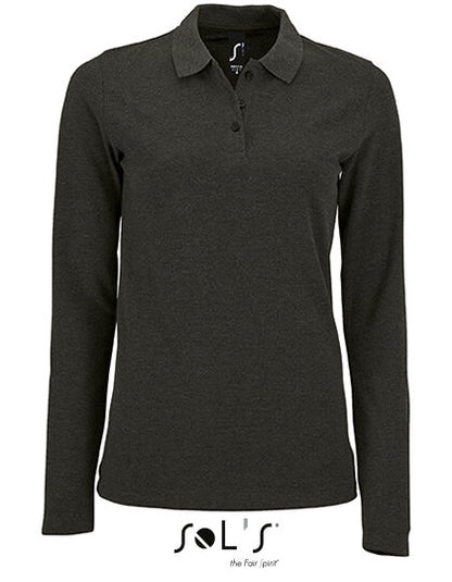 Women`s Long-Sleeve Piqué Polo Shirt Perfect