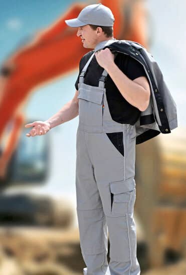 Contrast Bib Pants