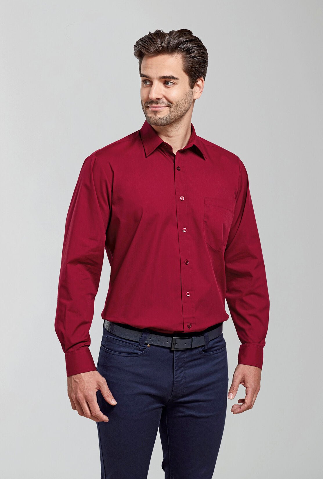Poplin Long Sleeve Shirt (Bunt)