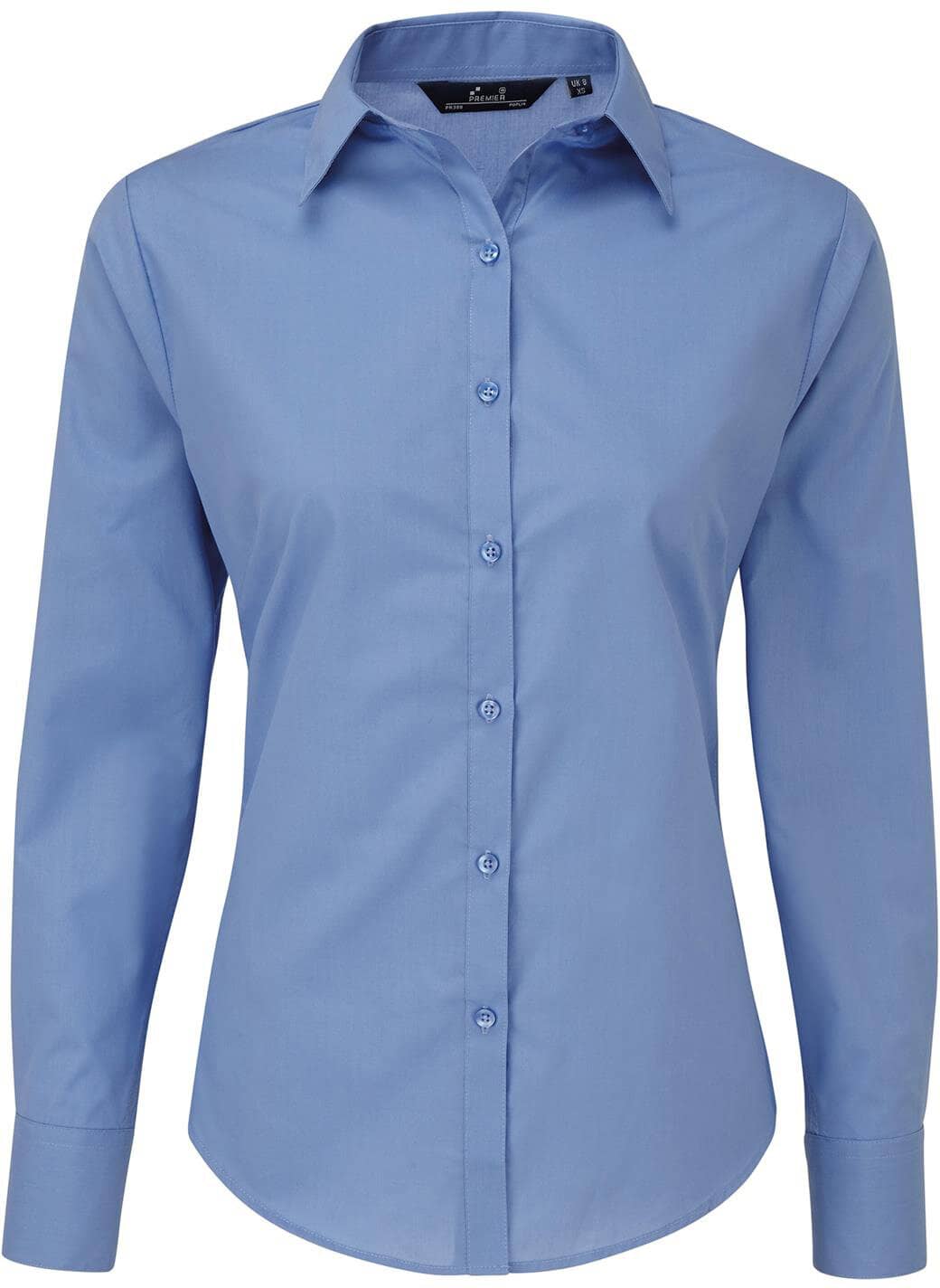 Women´s Poplin Long Sleeve Blouse XXS-2XL