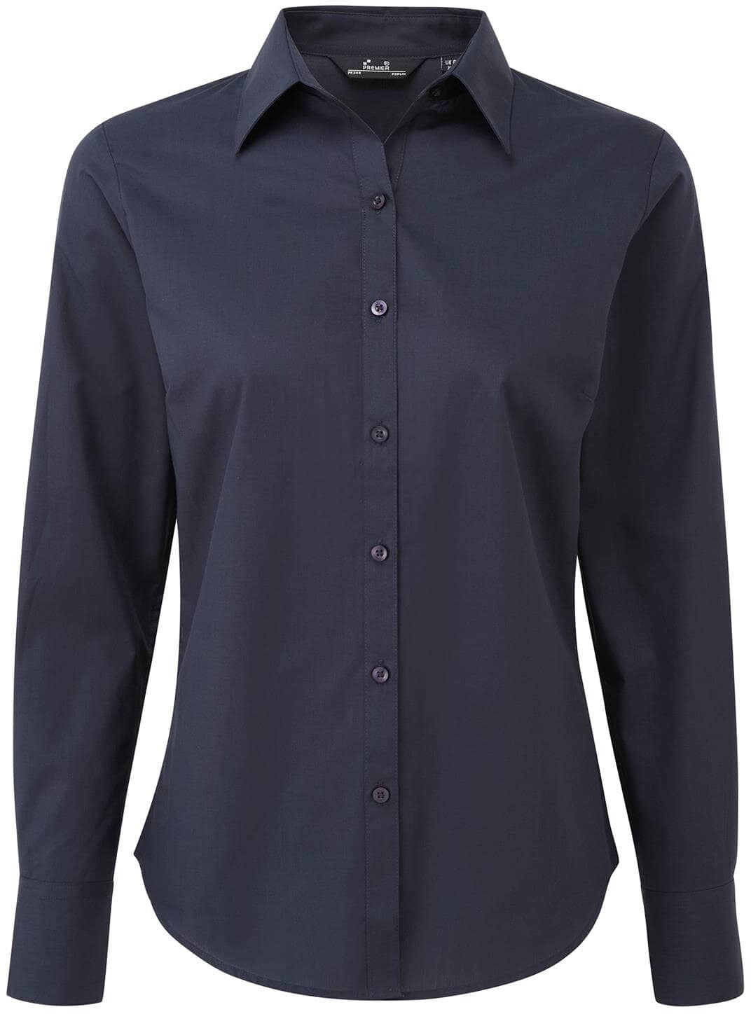 Women´s Poplin Long Sleeve Blouse XXS-2XL