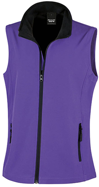 Ladies` Printable Soft Shell Bodywarmer