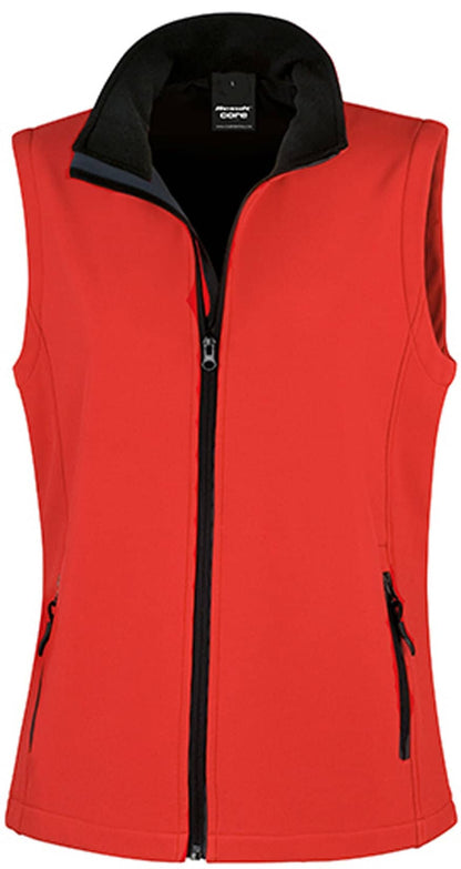 Ladies` Printable Soft Shell Bodywarmer