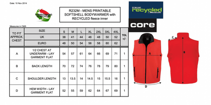 Printable Soft Shell Bodywarmer