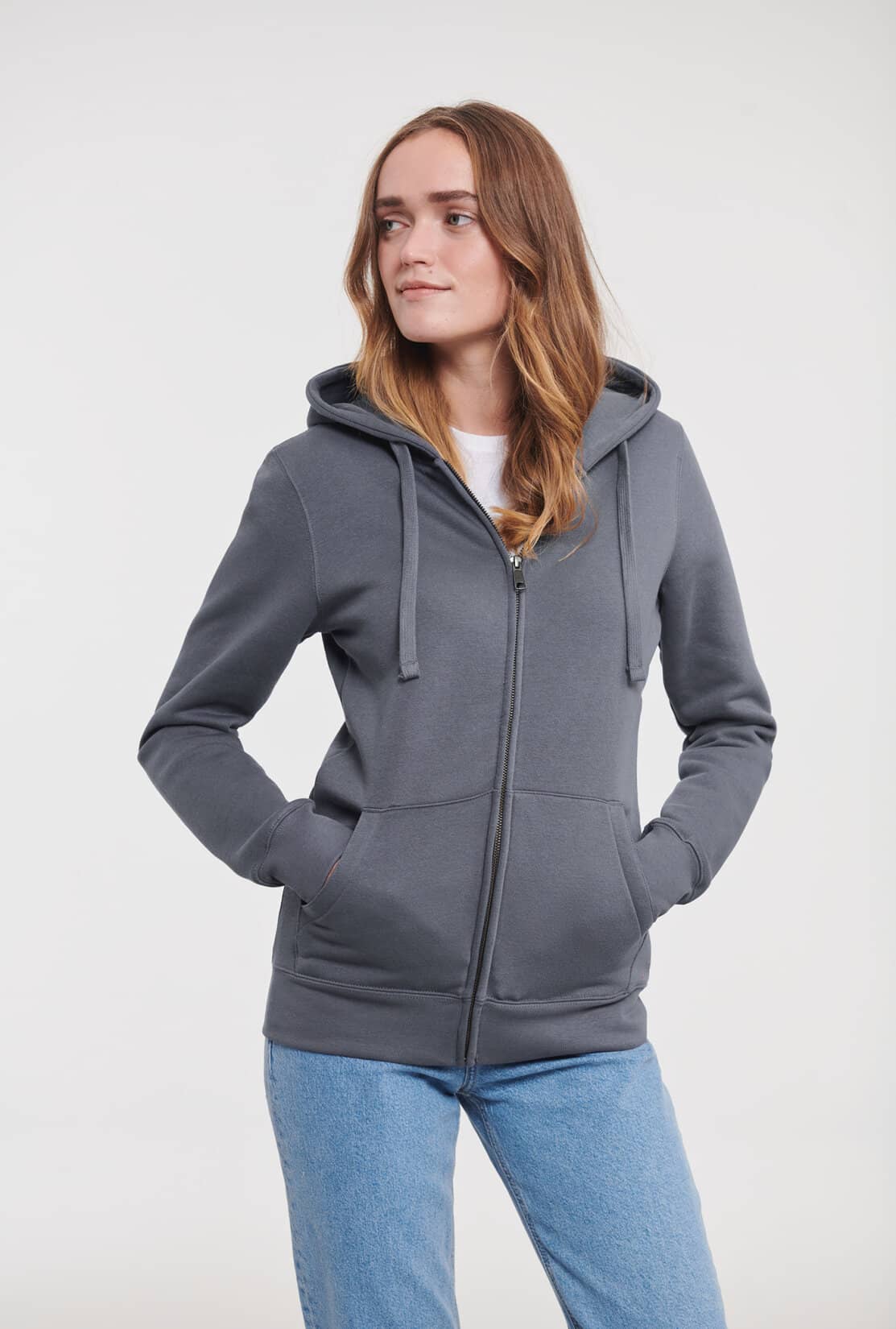 Ladies` Authentic Zipped Hood