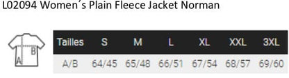 Women`s Plain Fleece Jacket Norman
